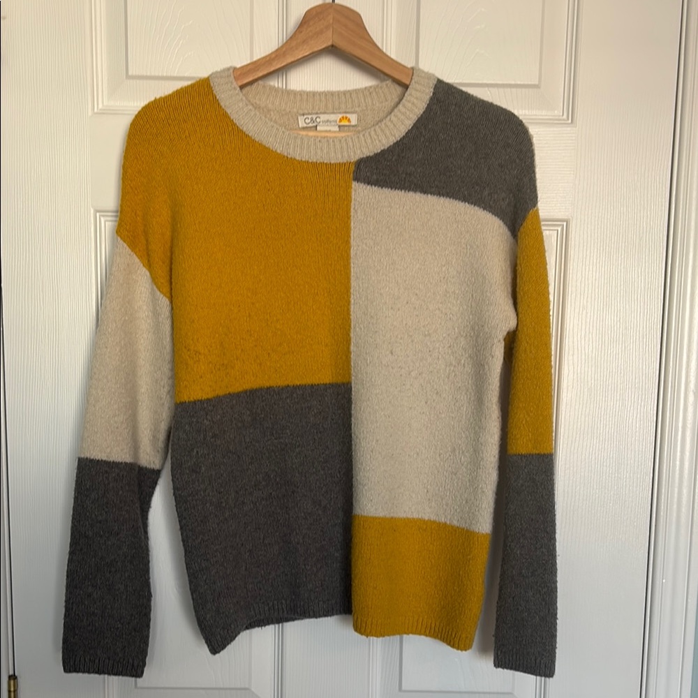 C&C California colour block sweater